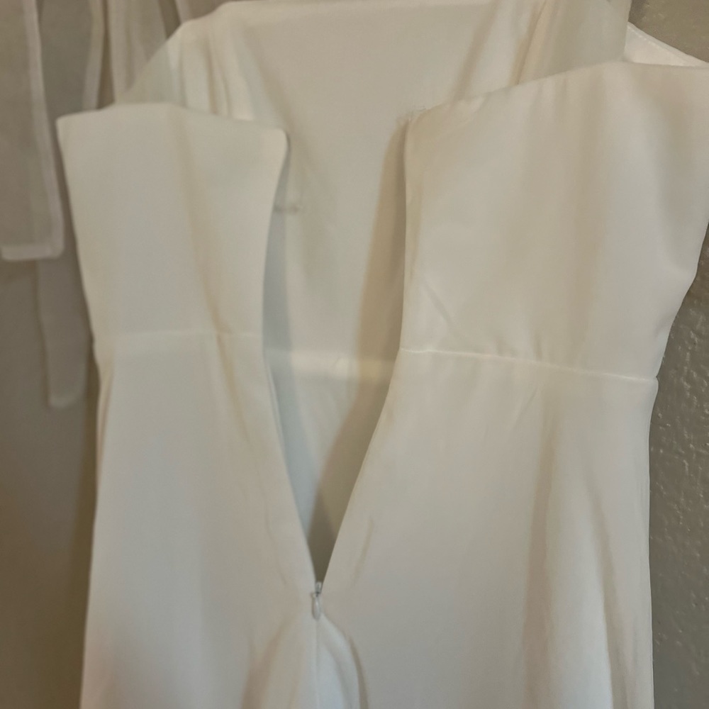 NWOT Radiant Romance White Tie-Strap Maxi Dress - Picture 6 of 9